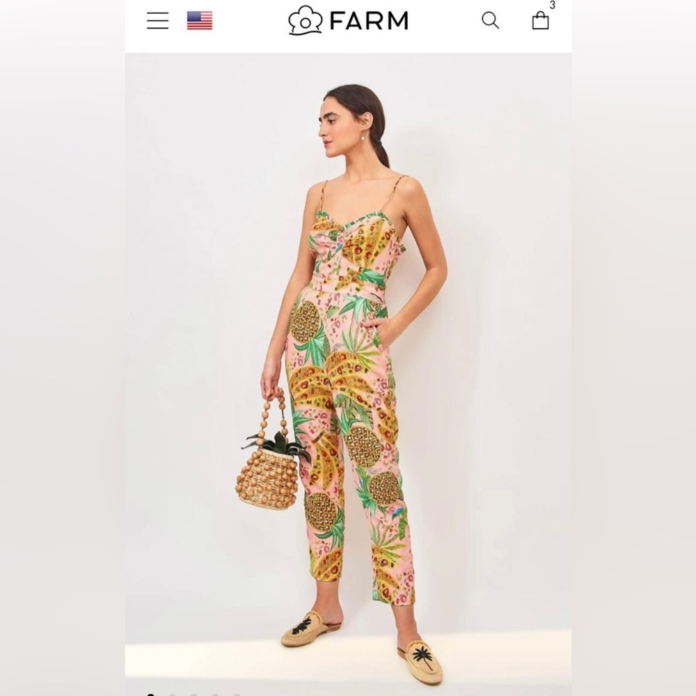 FARM Rio Multicolor Tropical Jumpsuit